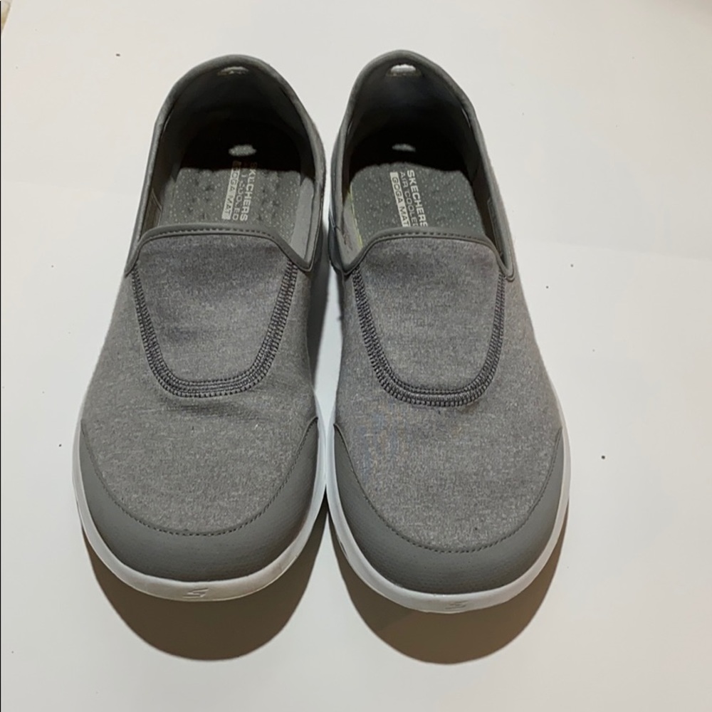 Skechers women’s ultra go slip on sneakers gray